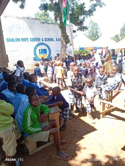 Community members participating in a programme