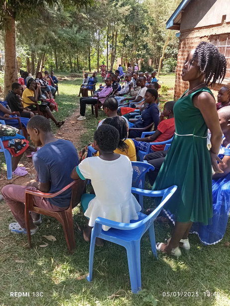 Local community gathered together